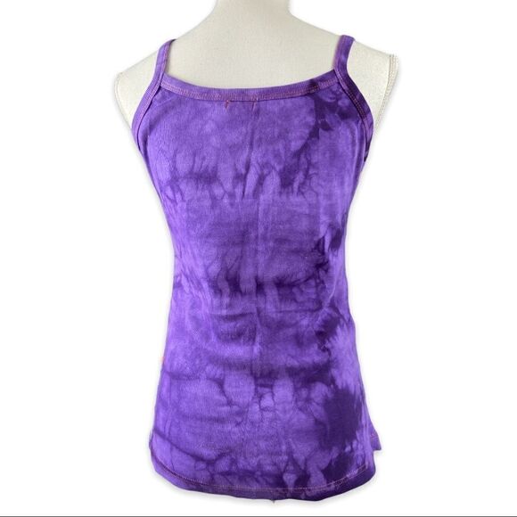 EUC Rising International 100% Cotton Vibrant Multicolor Whimsical Boho Tank Sz M - Picture 3 of 5